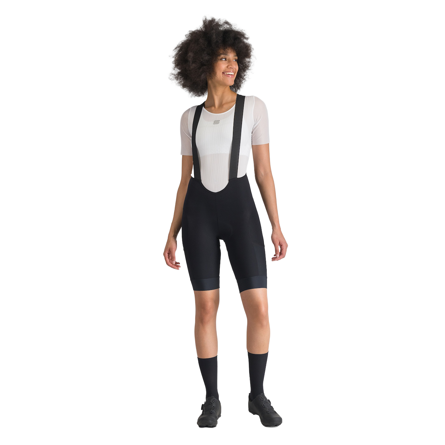 SPORTFUL SUPERGIARA 2 Damen Kurz Trägerhose Schwarz