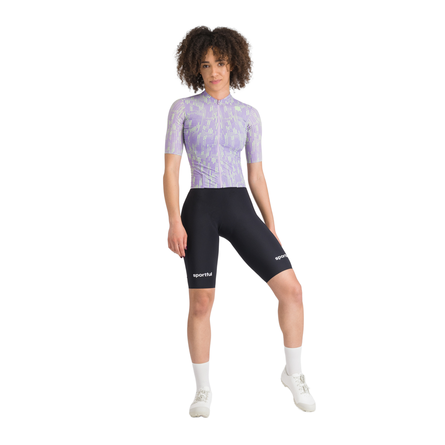 SPORTFUL G-SUIT Kurzärmliger Einteiler Damen Schwarz/Violett