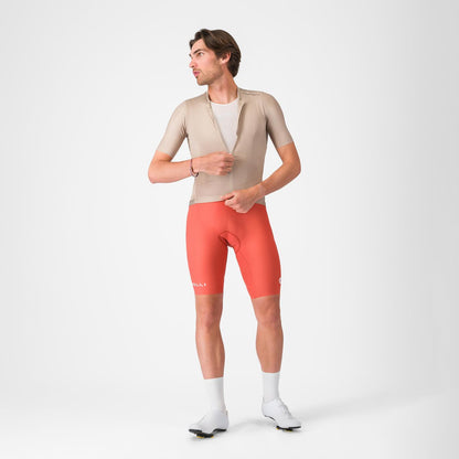 Kurze Trägerhose CASTELLI ESPRESSO 2 Paprika