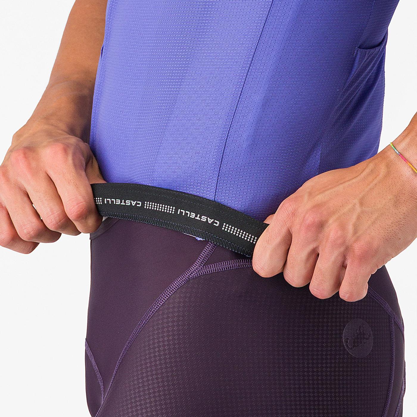 Trikot CASTELLI DRITTONE LOGO Kurzarm Violett