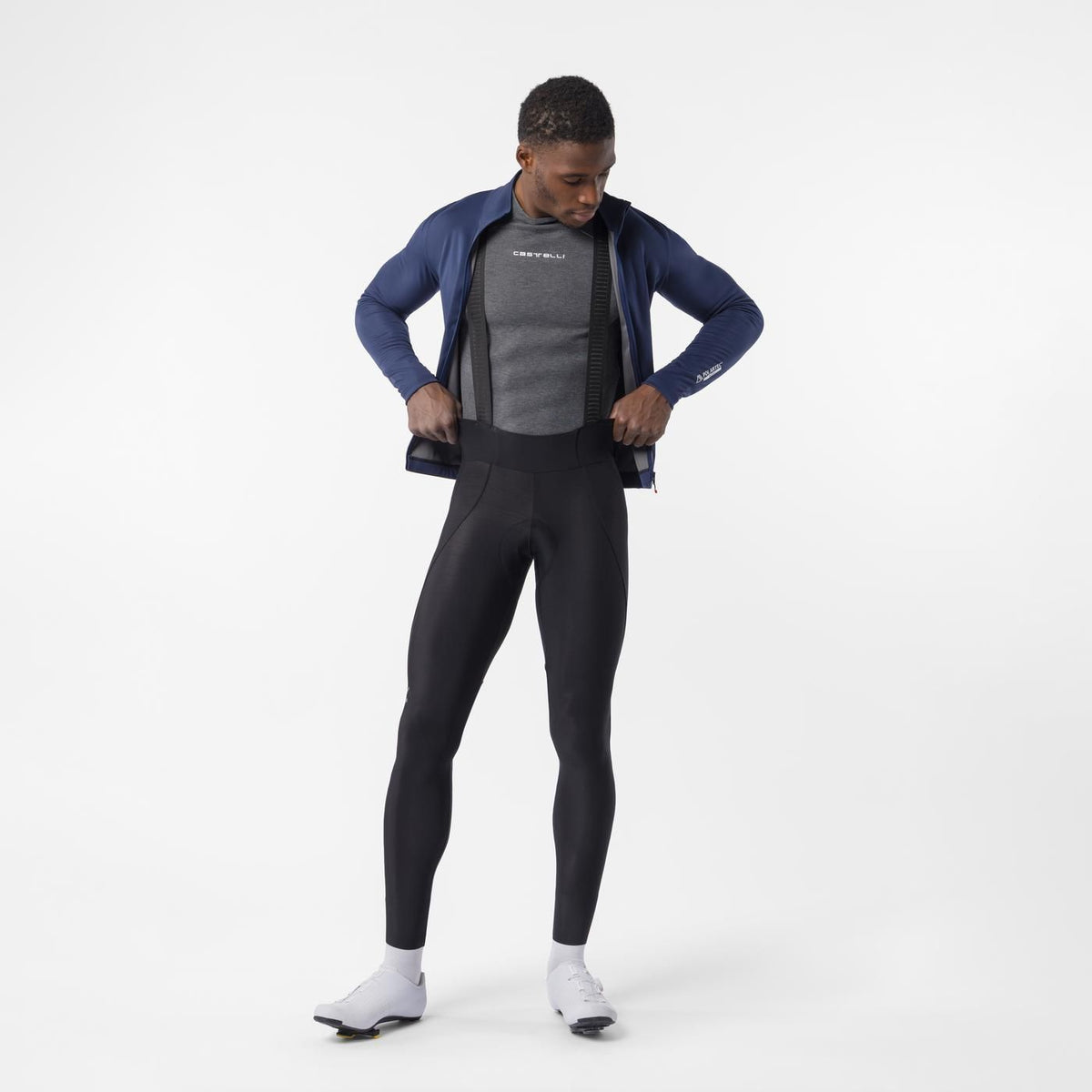 Lange Trägerhose CASTELLI ESPRESSO 2 Schwarz