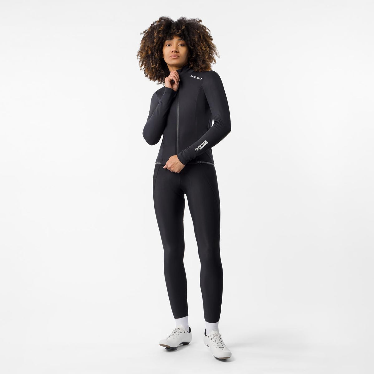 Lange Trägerhose CASTELLI ESPRESSO 2 DT Damen Schwarz
