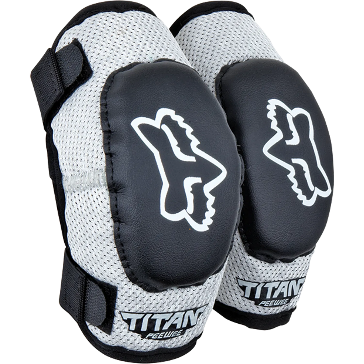 FOX PEEWEE TITAN Junior-Ellbogenschützer Schwarz/Silber