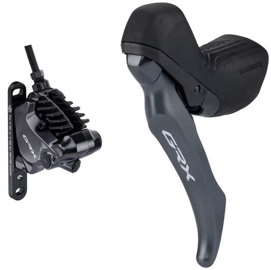 Linker 1x-Hebel und vorderer Bremssattel SHIMANO GRX BL-RX820 + BR-RX820 Flat Mount