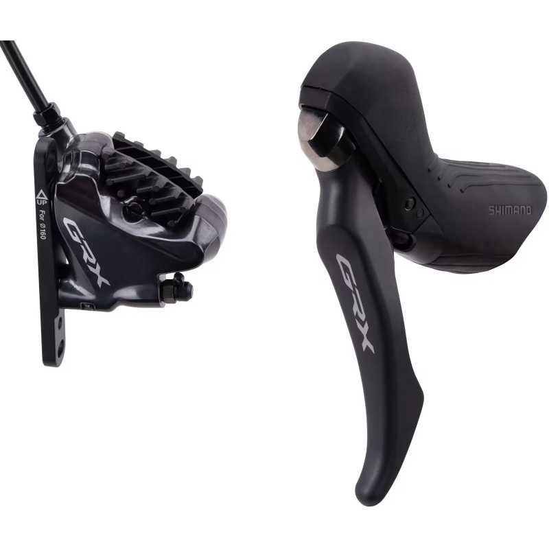 Linker Mono-Hebel und vorderer Bremssattel SHIMANO GRX BL-RX810 + BR-RX810 Flat Mount