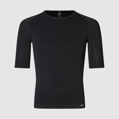 Kurzarm-Funktionsunterhemd GRIPGRAB PACR SPRING AUTUMN SEAMLESS Schwarz