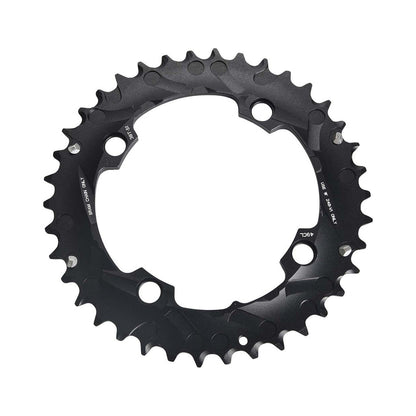 Äußeres Kettenblatt SRAM MTB 104BCD 10-fach, 4-Loch, 104 mm — Kettenblatt auf weißem Hintergrund