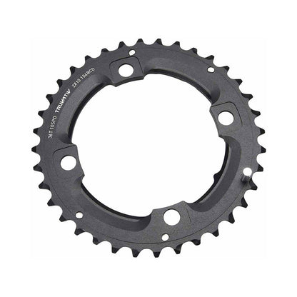 Äußeres Kettenblatt SRAM MTB 104BCD 10-fach, 4-Loch, 104 mm, langer Stift — Kettenblatt auf weißem Hintergrund