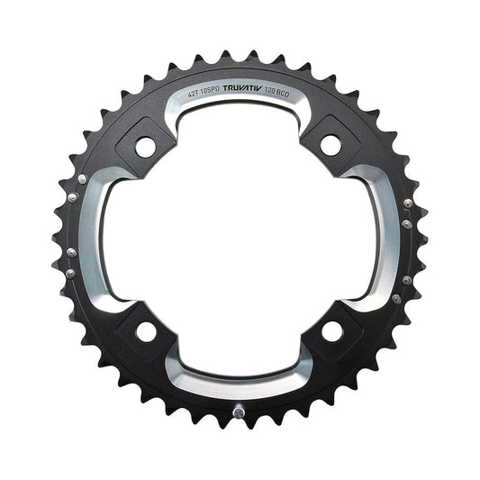 Äußeres Kettenblatt SRAM S2 10-fach, 4-Loch, 120 mm — Kettenblatt auf weißem Hintergrund