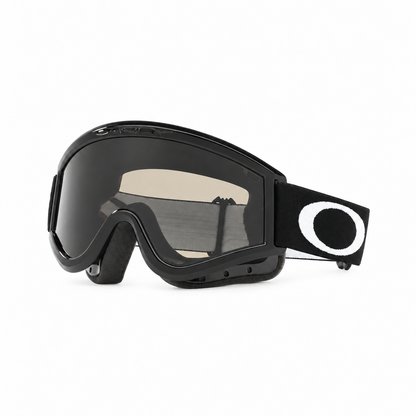 Maske OAKLEY L-Frame MX Jet Black Scheibe Dark Grey