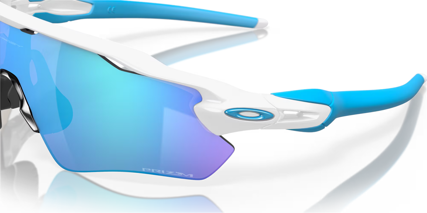 Brille OAKLEY RADAR EV PATH Polish Weiß Prizm Sapphire Glas