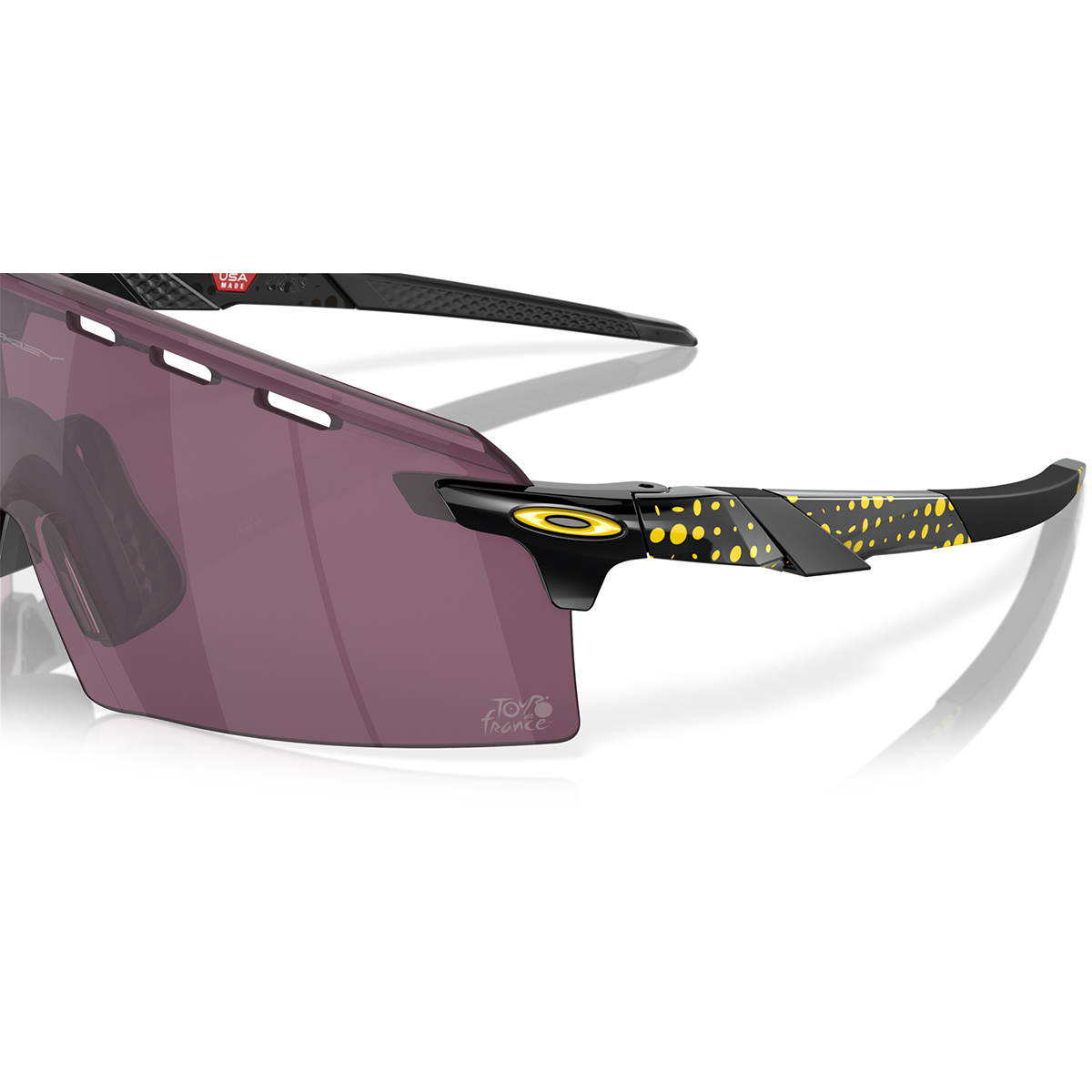 OAKLEY ENCODER STRIKEV Tour de France Brille Schwarz Gelb Prizm Road Schwarz - OO9235-1739