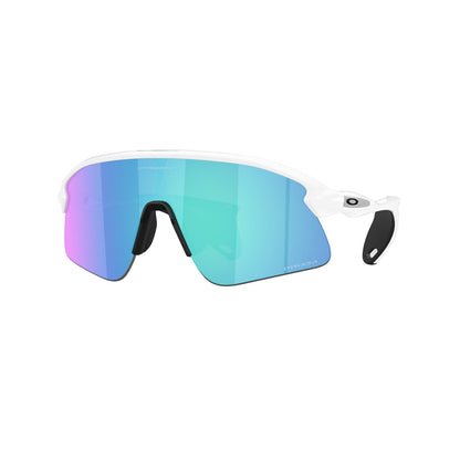 Brille OAKLEY STUNT DEVIL Weiß Matt Prizm Sapphire