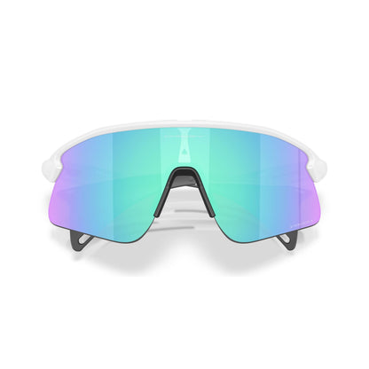 Brille OAKLEY STUNT DEVIL Weiß Matt Prizm Sapphire