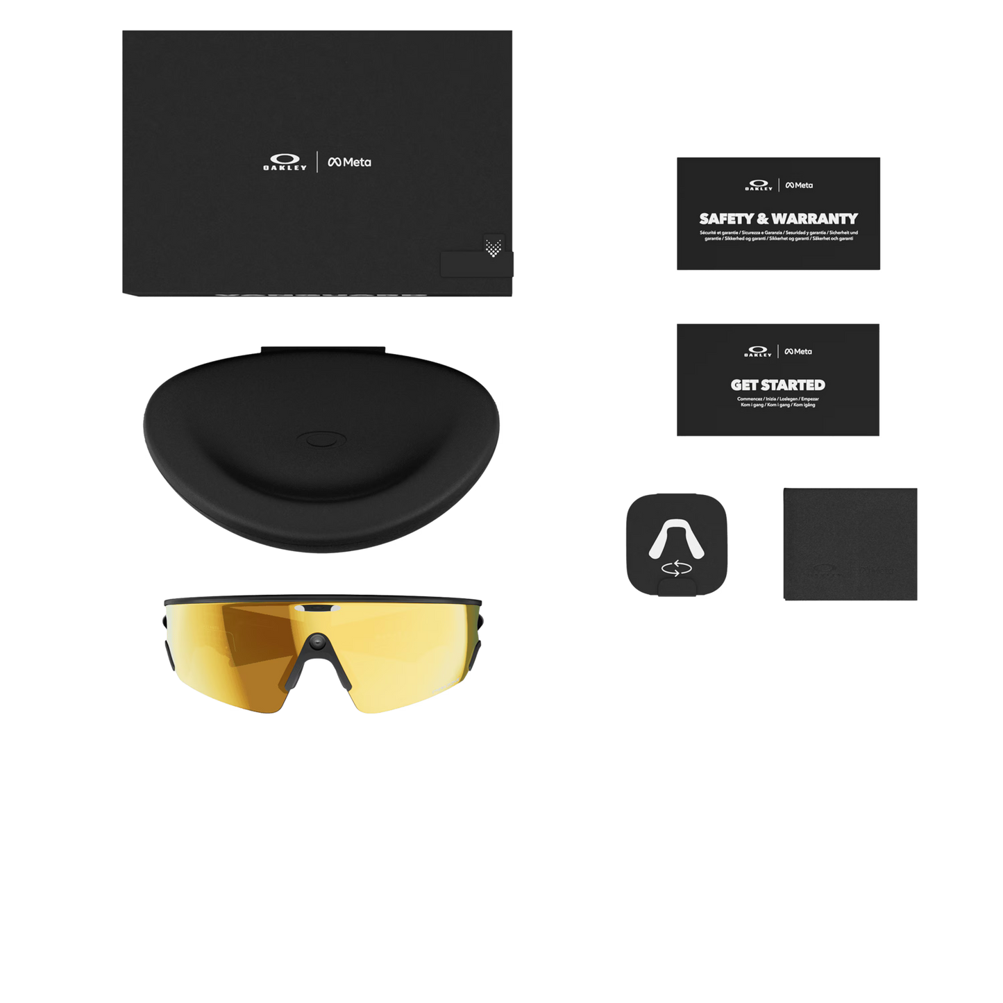 Brille OAKLEY VANGUARD META Schwarz Glas Prizm 24K