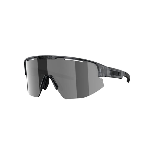 BLIZ MATRIX Brille Schwarz Kristall Rauchschirm Silber