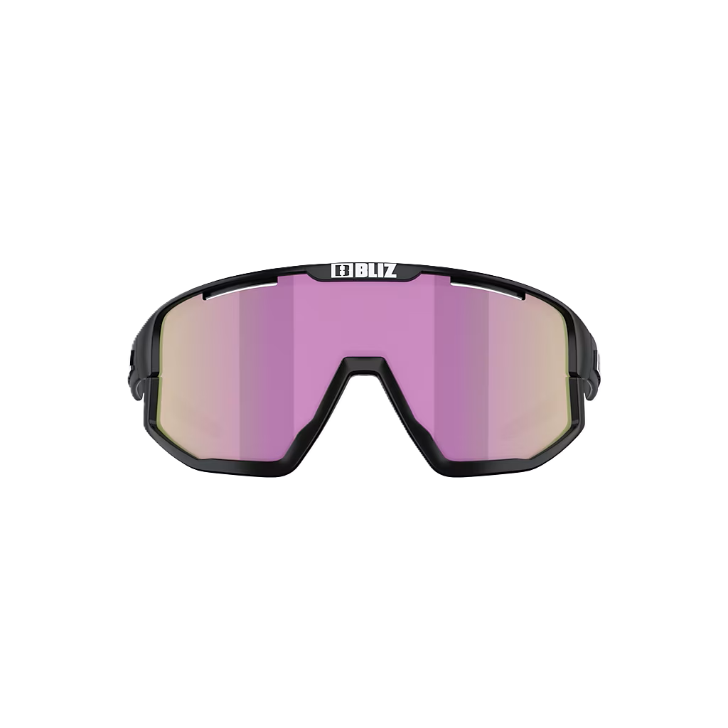 BLIZ FUSION SMALL Brille Schwarz Matt Schirm Braun Rosa