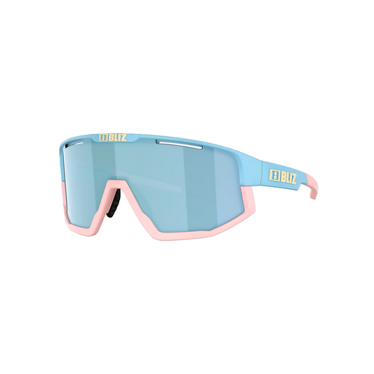 BLIZ FUSION SMALL Brille Pastellblau Mattscheibe Rauchglasblau