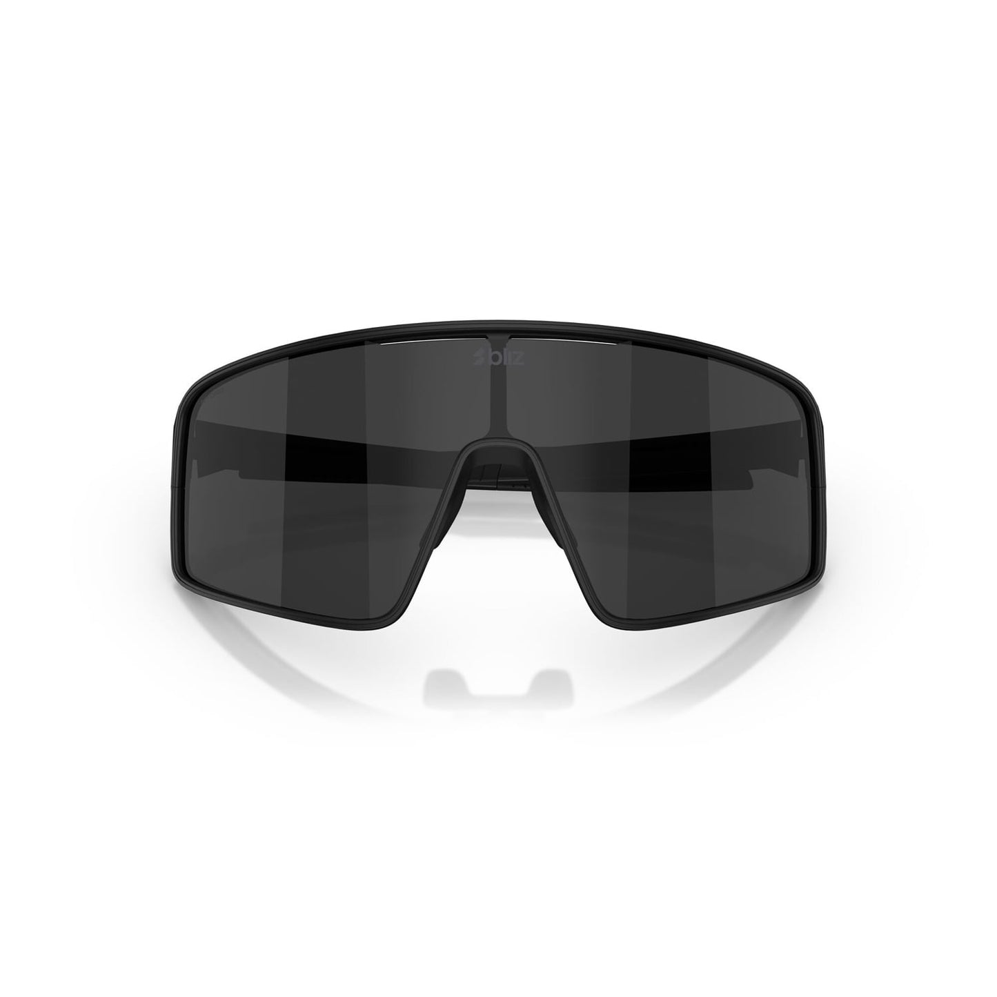 BLIZ P001 S Brille Schwarz Matt Graues Display