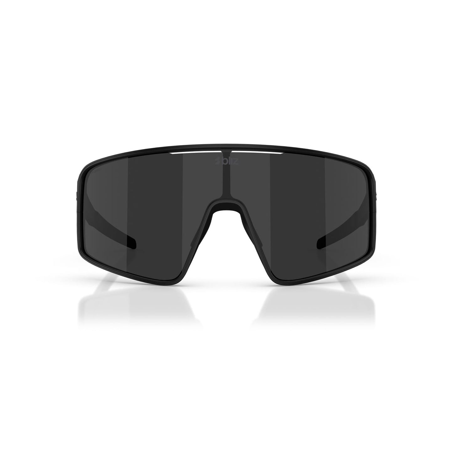 BLIZ P001 S Brille Schwarz Matt Graues Display