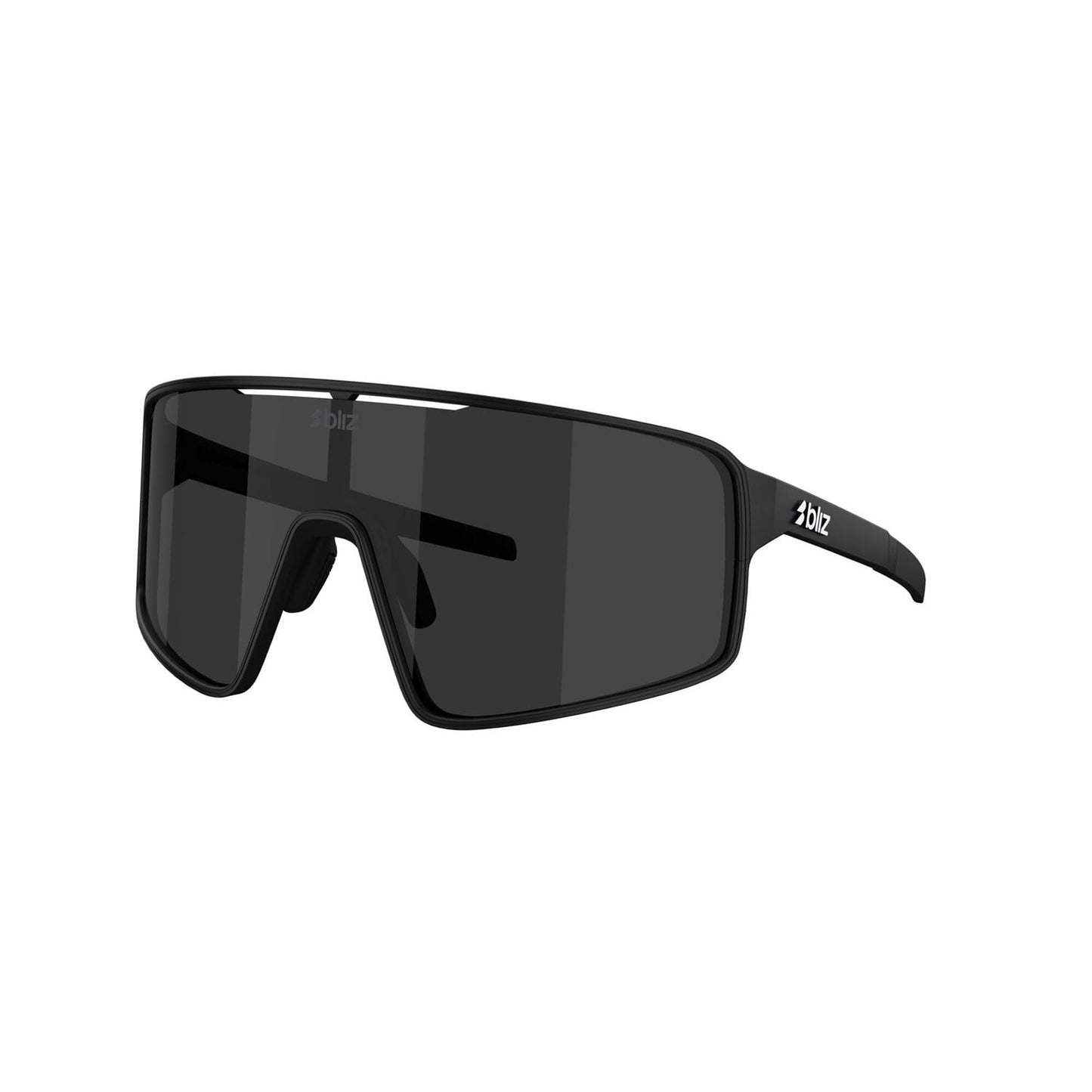 BLIZ P001 S Brille Schwarz Matt Graues Display