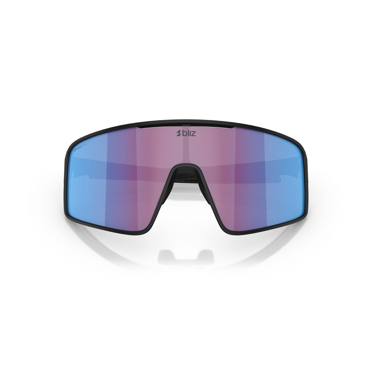 Brille BLIZ P001 S Schwarz Mattschirm Rosa Violett Blau Spiegel