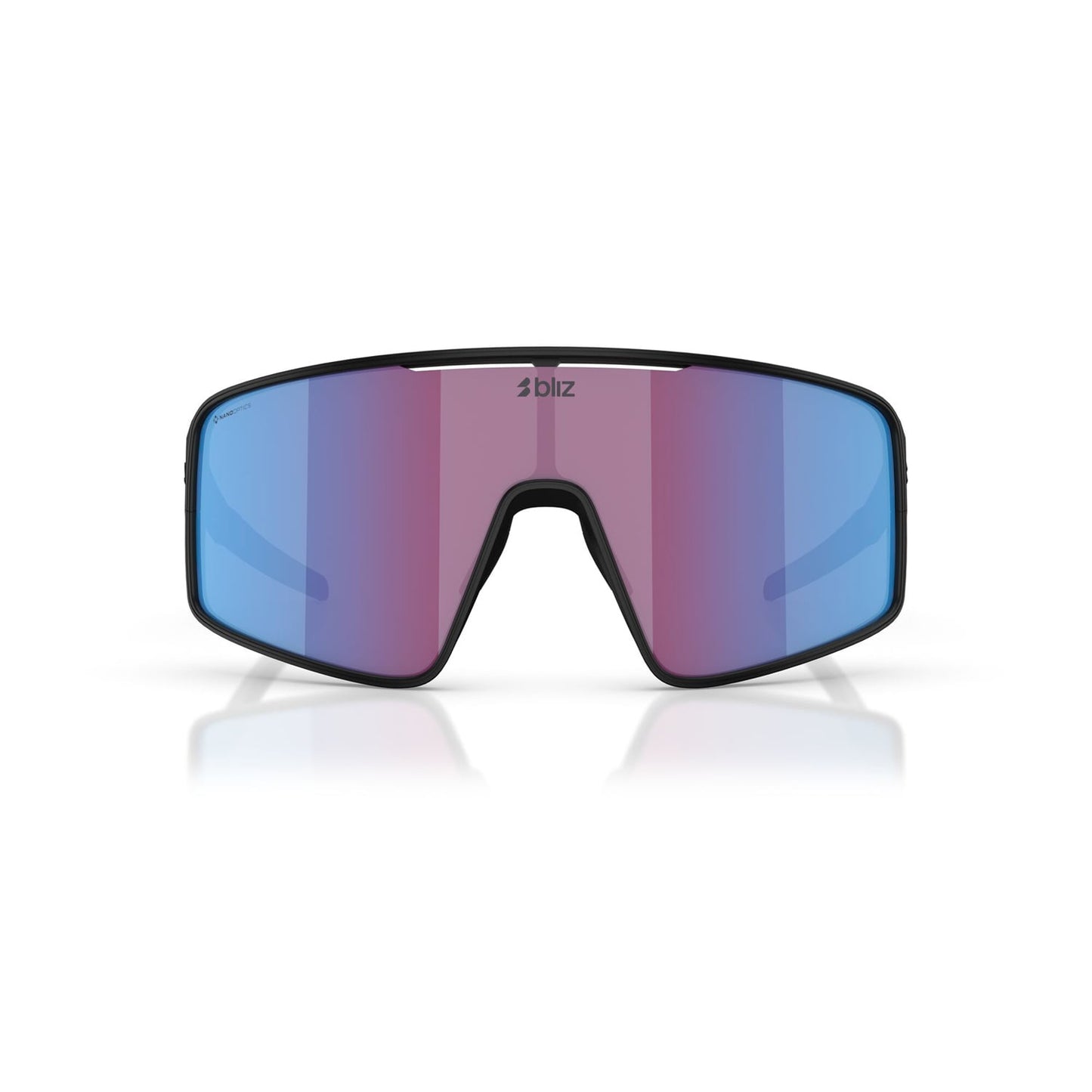 Brille BLIZ P001 S Schwarz Mattschirm Rosa Violett Blau Spiegel