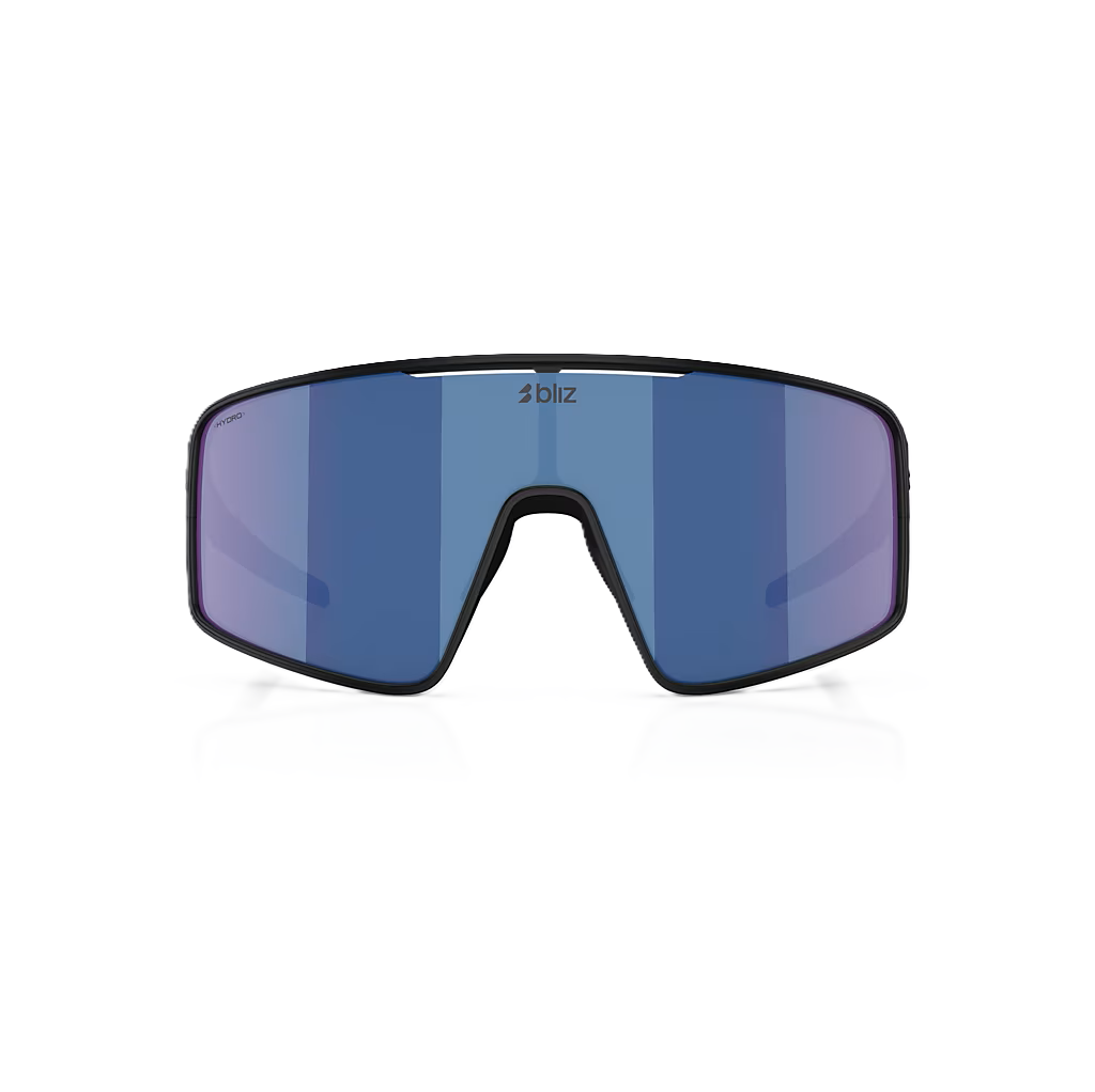 BLIZ P001 Brille Schwarz Matt Irdium Blue Screen