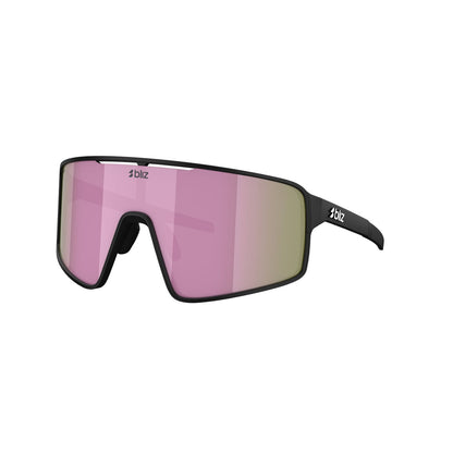 Brille BLIZ P001 S Schwarz Matt Scheibe Braun Rose Multicolor