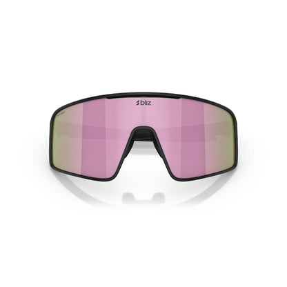 Brille BLIZ P001 S Schwarz Matt Scheibe Braun Rose Multicolor