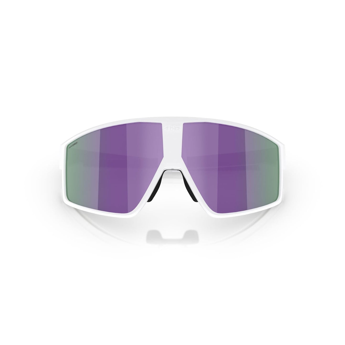 BLIZZ P002S Brille Weiß Matt Schirm Braun Violett Mehrfarbig