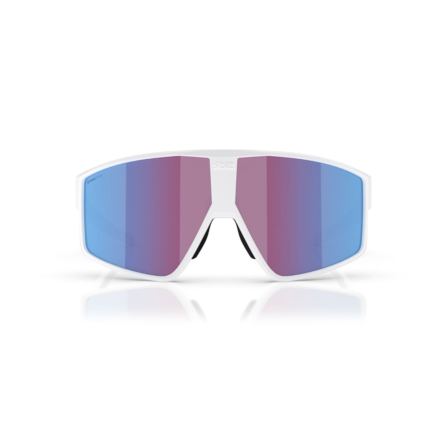 BLIZ P002 Brille Weiß Bildschirm Rosa Violett Blau Spiegel