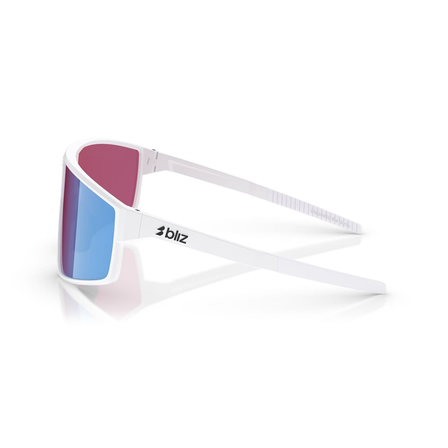 BLIZ P002 Brille Weiß Bildschirm Rosa Violett Blau Spiegel
