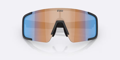 Brille BLIZ P003 Matt Schwarz Glas Coral/Orange Blau Iridium