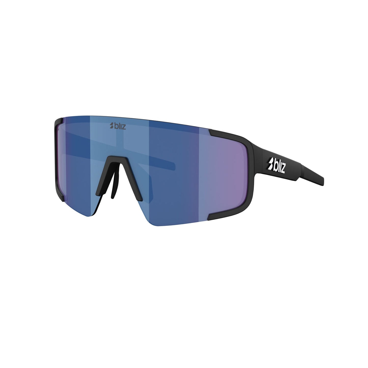 Brille BLIZ P003 Schwarz Matt Blue Mirror Screen