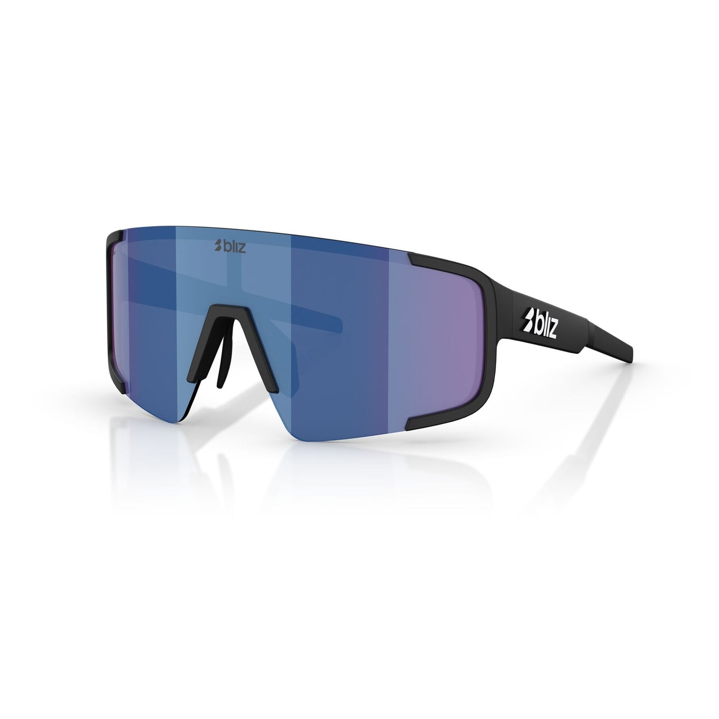 Brille BLIZ P003 Schwarz Matt Blue Mirror Screen