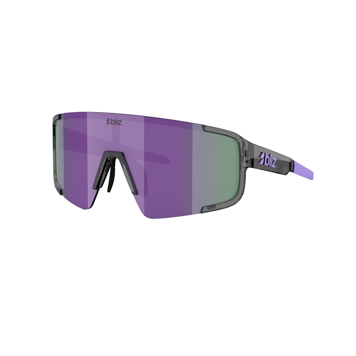 Brille BLIZ P003 SMALL Crystal Schwarz Schirm Purple Multii