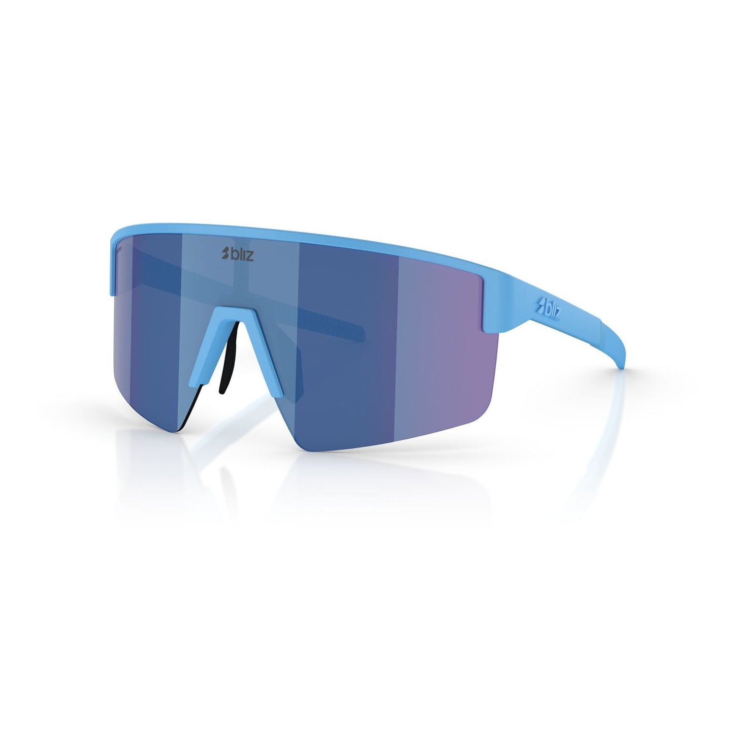 Brille BLIZ P004 Mattblau Blue Mirror Bildschirm