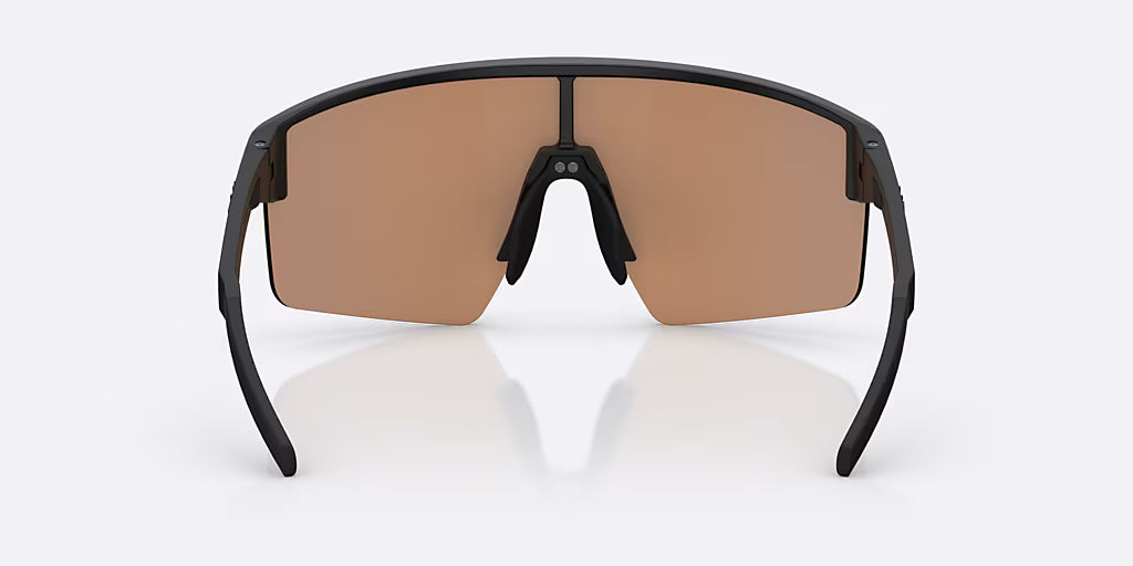 Brille BLIZ P004 SMALL Schwarz Matt Nano Optics Glas Nordic Ligh Coral - Orange w Blau Multi