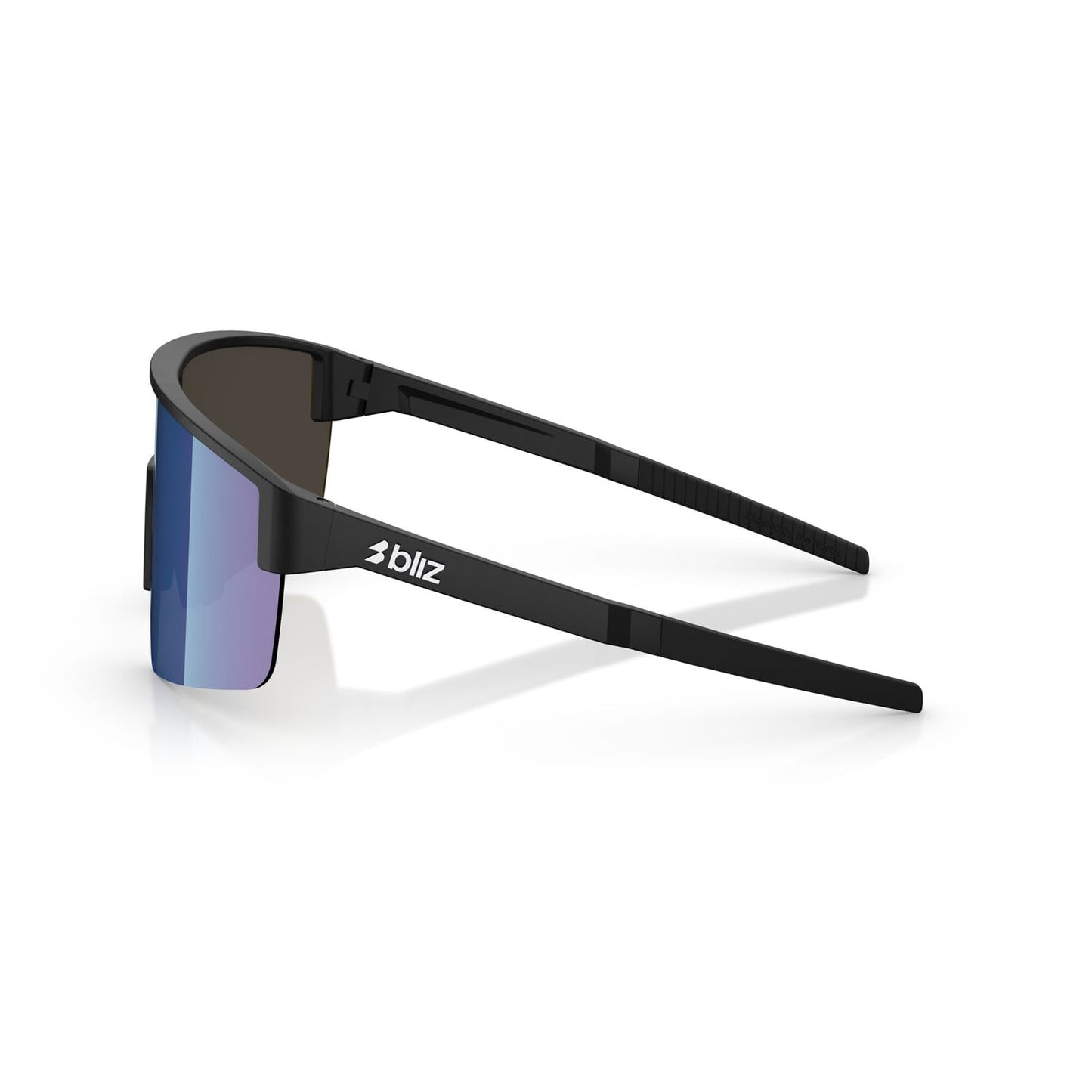 Brille BLIZ P004 Schwarz Matt Blue Mirror Bildschirm