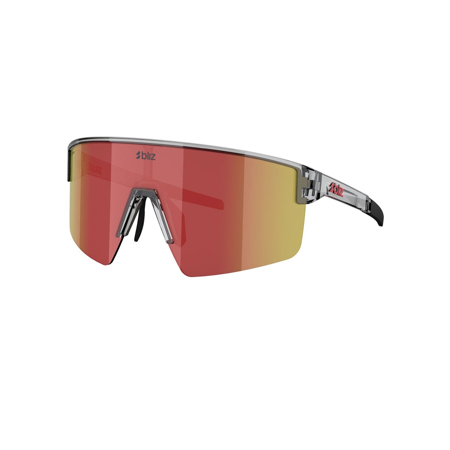 Brille BLIZ P004 Transparent Grau Bildschirm Red Multi