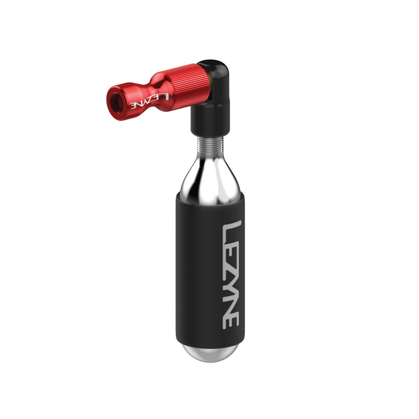 LEZYNE TRIGGER DRIVE CO2-Inflator + CO2-Gewindekartusche, Rot