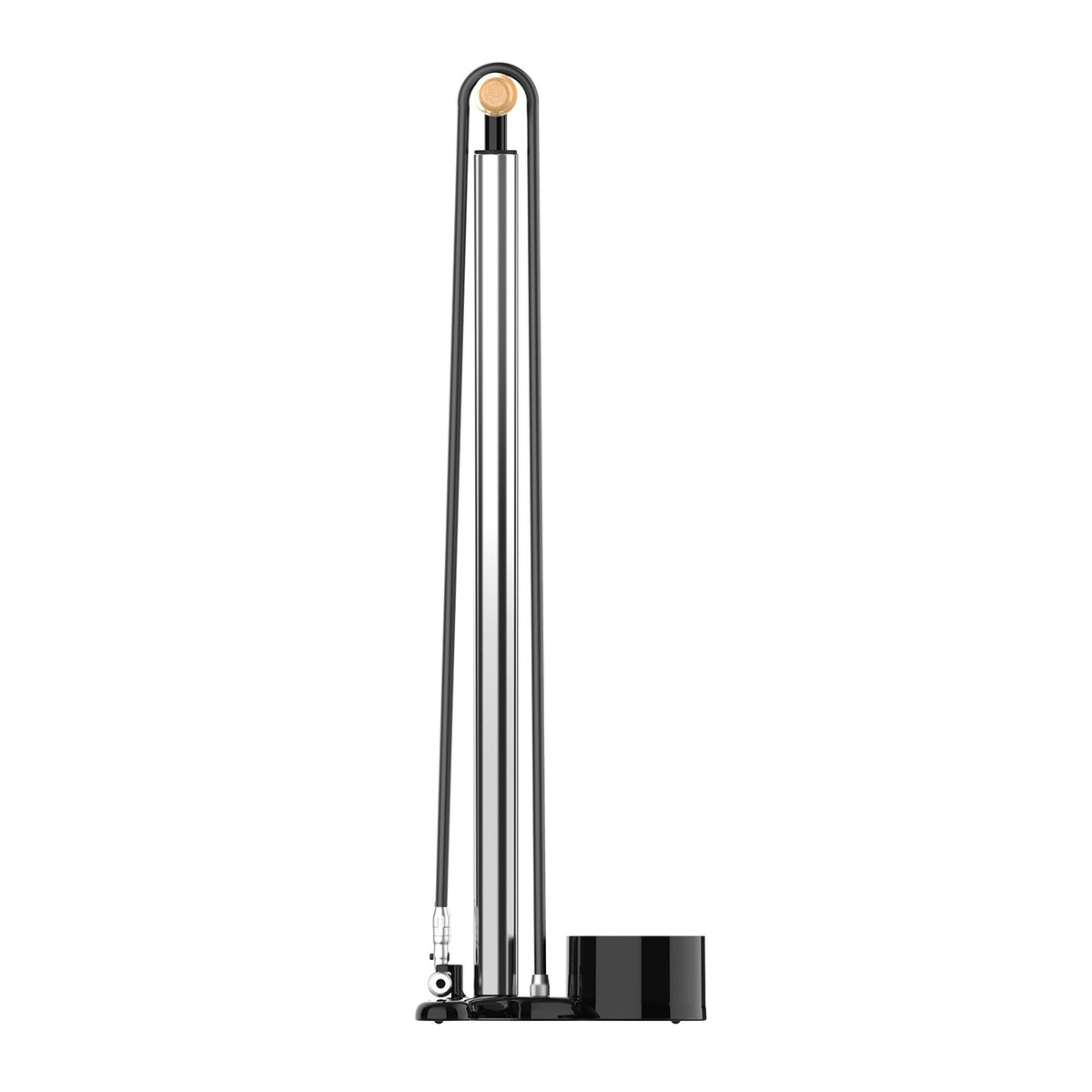 LEZYNE ALLOY FLOOR DRIVE Standpumpe mit Presta Pro Chuck, Silber