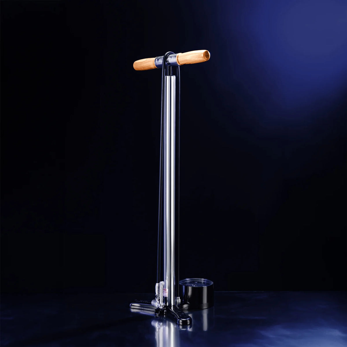LEZYNE ALLOY FLOOR DRIVE Standpumpe mit Presta Pro Chuck, Silber