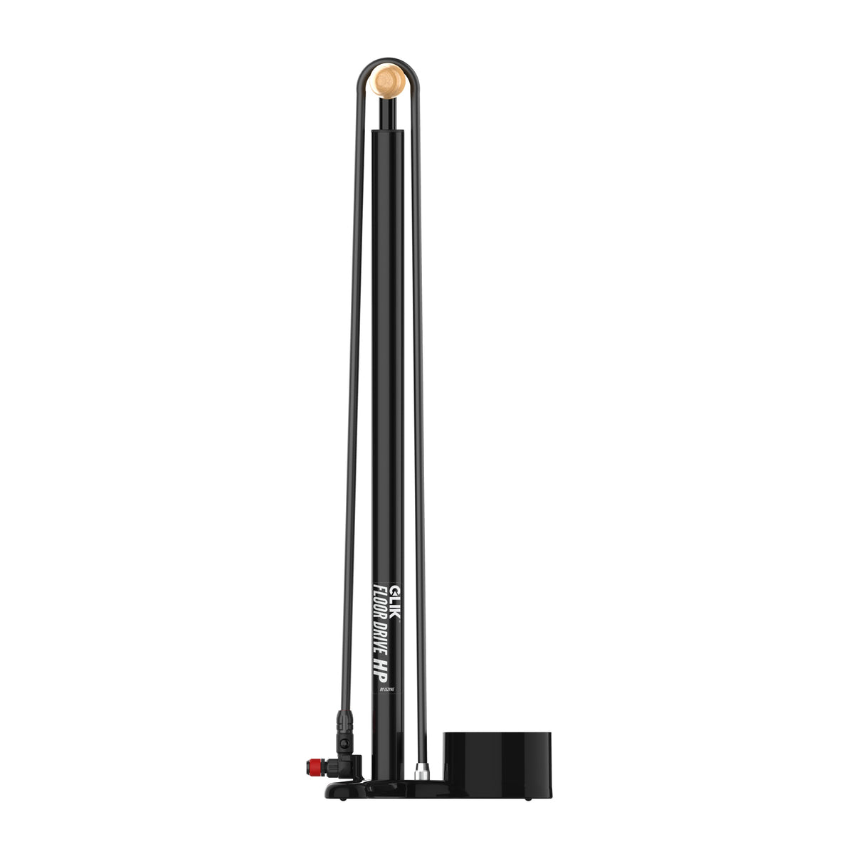 LEZYNE CLIK DRIVE HP ABS PRO Chuck Standpumpe, Schwarz
