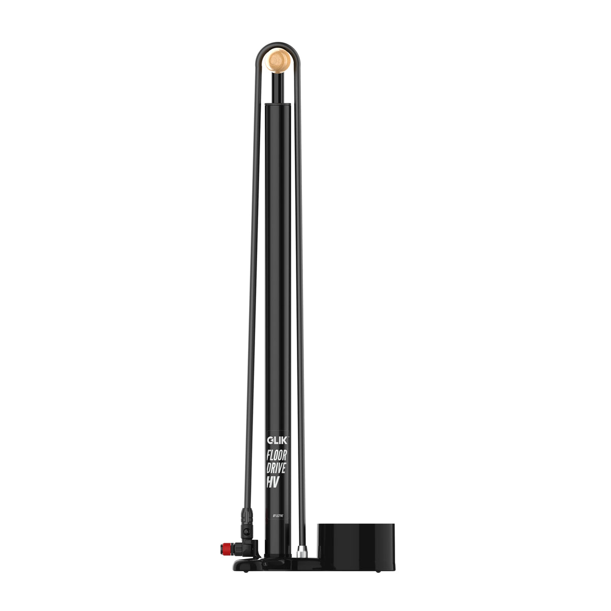 LEZYNE CLIK DRIVE HV ABS PRO Chuck Standpumpe, Schwarz