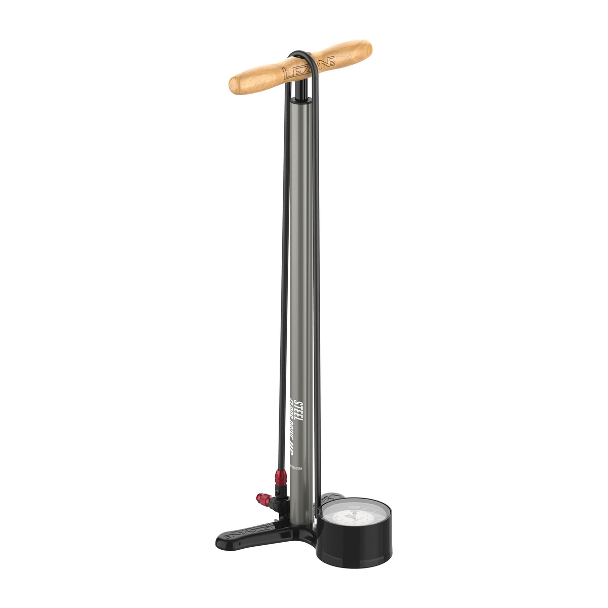 Standpumpe LEZYNE STEEL FLOOR DRIVE 3.5 Grau