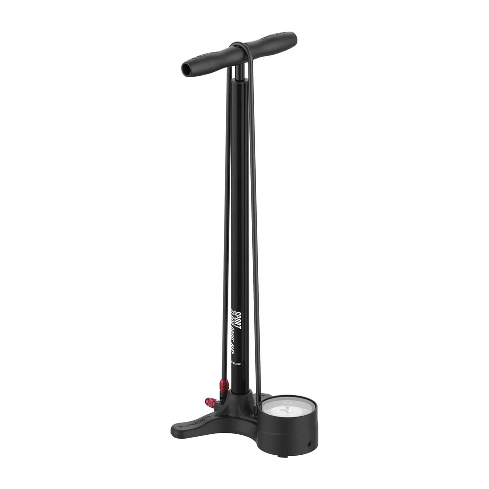 LEZYNE SPORT FLOOR DRIVE Fußpumpe Schwarz