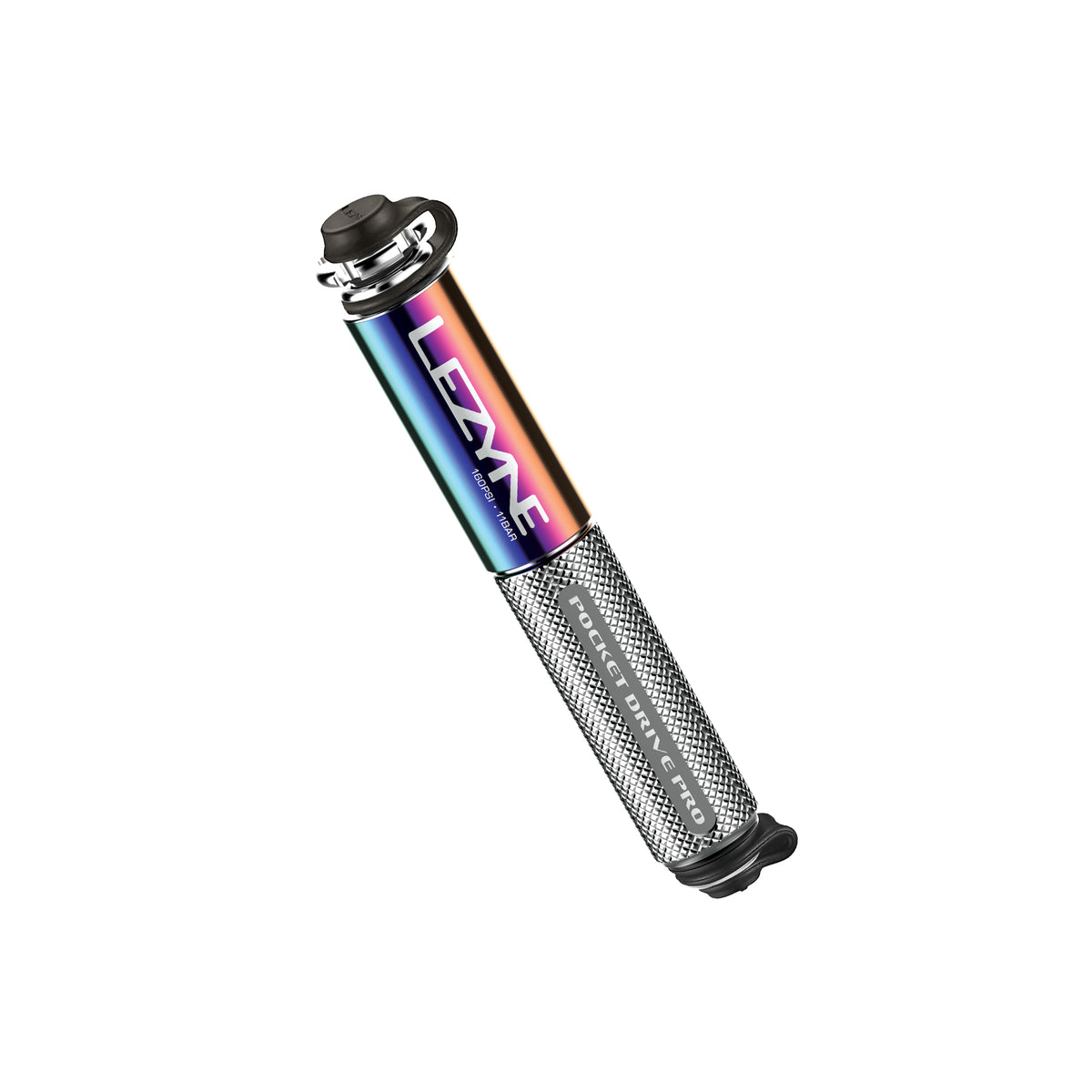 LEZYNE MINI POCKET DRIVE PRO Handpumpe Metallic-Silber