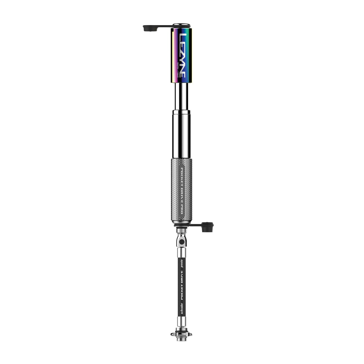 LEZYNE MINI POCKET DRIVE PRO Handpumpe Metallic-Silber